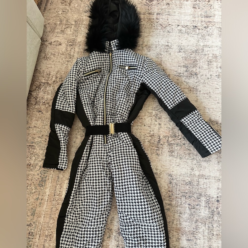 Houndstooth Ski suit